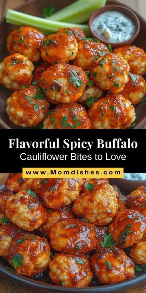 Discover the perfect plant-based alternative to buffalo wings with these Spicy Buffalo Cauliflower Bites. Crispy, flavorful, and packed with nutrition, this recipe is a hit for game days or casual snacking. Coated in zesty buffalo sauce and baked to golden perfection, these bites deliver a satisfying crunch with each bite. Easily customizable and gluten-free, they cater to various dietary needs while keeping the taste experience exciting. Elevate your next gathering with this delicious crowd-pleaser!