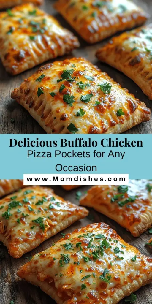 Discover the delicious fusion of flavors with Buffalo Chicken Pizza Pockets! These tasty snacks combine spicy buffalo chicken with comforting pizza dough, making them perfect for game days, casual gatherings, or family dinners. Easy to prepare and highly customizable for different dietary needs, you can enjoy them with various dips and sides. Follow our detailed guide to create the perfect crispy pockets that everyone will love!