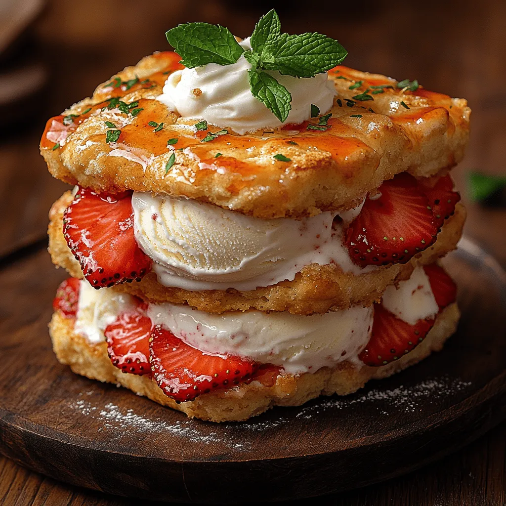 Strawberry Shortcake Ice Cream Sandwiches are a delightful twist on the classic dessert that has been cherished for generations. At their core, they consist of two layers of shortcake, sandwiching a generous scoop of vanilla ice cream and a heap of fresh strawberries. This combination creates a dessert that is not only visually appealing but also bursting with flavor.