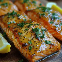 Honey Mustard Glazed Salmon with a Zesty Twist