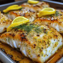Zesty Baked Lemon Dill Cod Fillets are not just a feast for the eyes, but they also deliver an explosion of flavors that make for a delightful meal. The combination of fresh lemon, aromatic dill, and tender cod creates a dish that is both light and satisfying, perfect for a family dinner or a special occasion. As we strive to incorporate more healthy options into our diets, this recipe stands out, offering a delicious way to enjoy fish without compromising on taste.