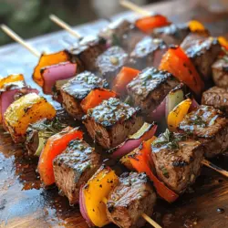 Savory Rosemary Garlic Steak Kebabs: A Flavorful Grilling Experience