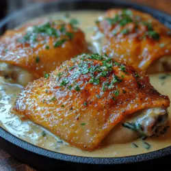 Creamy Garlic Herb Chicken Thighs Recipe: A Wholesome Delight
