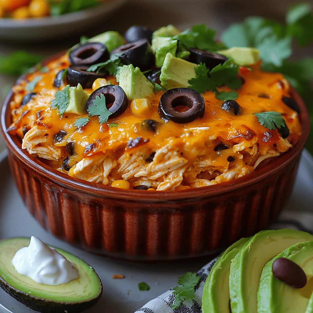 At the core of the Spicy Fiesta Mexican Chicken Casserole lies the chicken, which provides not only protein but also a canvas for the vibrant flavors that follow. Opting for shredded chicken ensures that each bite is packed with flavor, as the juicy meat absorbs the spices and sauces during cooking. You can use rotisserie chicken for convenience or cook your own chicken breasts or thighs. Both options will yield delicious results, but be sure to season your chicken well to enhance its flavor profile.