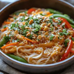 Spicy Thai Peanut Noodles: A Flavorful Journey into Thai Cuisine
