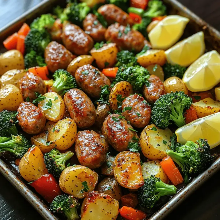 In today's fast-paced world, the demand for quick yet flavorful meals has never been higher. The One-Pan Zesty Sausage & Veggie Medley is the perfect solution for those busy weeknights when you want a delicious dinner without spending hours in the kitchen. This recipe combines the heartiness of sausage with the vibrant colors and nutrients of fresh vegetables, resulting in a dish that is not only appetizing but also nourishing.