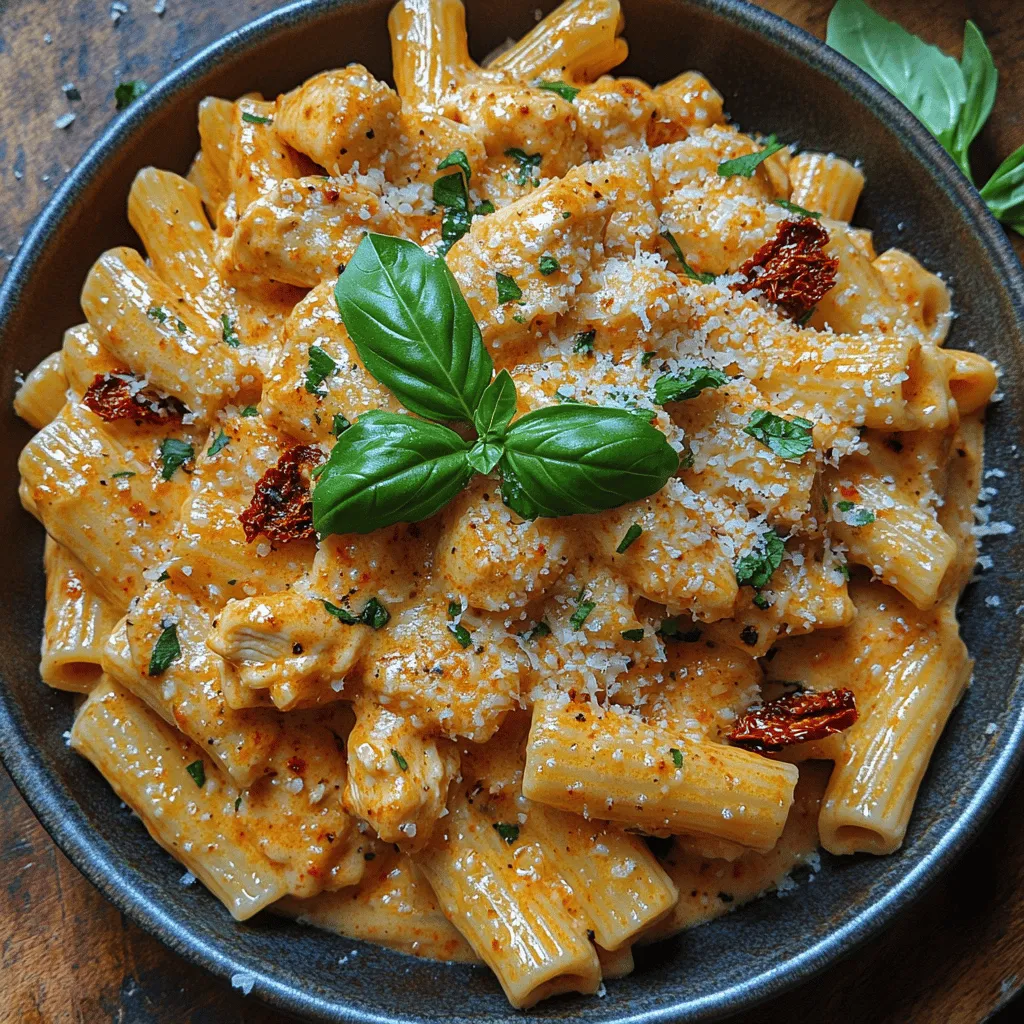 If you're searching for a delightful dish that effortlessly balances flavor and comfort, look no further than Creamy Sun-Dried Tomato Chicken Pasta. This recipe has gained popularity among home cooks and food enthusiasts alike, thanks to its rich, creamy sauce combined with the savory taste of chicken and the tangy burst of sun-dried tomatoes. Each bite offers a symphony of flavors—the creaminess of the sauce, the tenderness of the chicken, and the vibrant notes from the sun-dried tomatoes create a dish that is both satisfying and unforgettable.