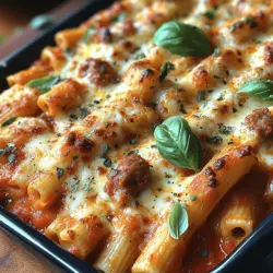 Cheesy Bliss Baked Ziti: A Comforting Italian Delight