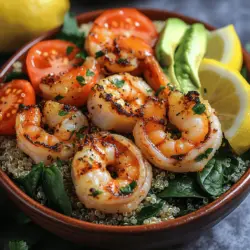 Zesty Lemon Garlic Shrimp Bowls: A Fresh and Flavorful Delight