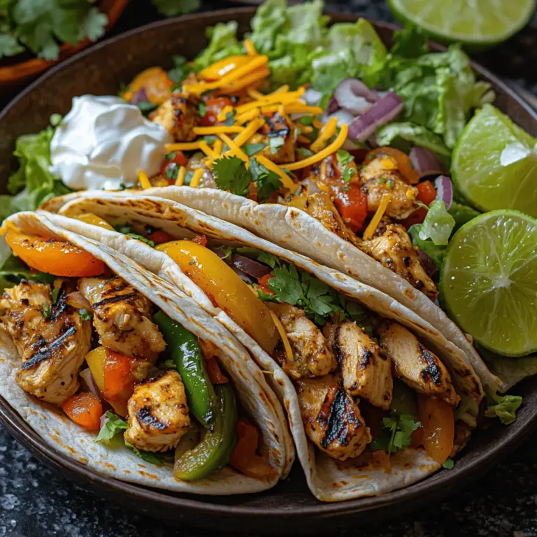 To create the perfect Sizzling Grilled Chicken Fajita Wraps, it’s essential to understand the key ingredients that contribute to their flavor, texture, and nutritional profile. Each component plays a crucial role in crafting a well-rounded dish that satisfies both the palate and the body.