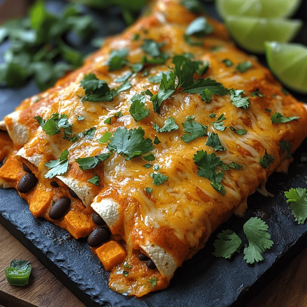 Enchiladas are a beloved staple of Mexican cuisine, offering a warm, comforting wrap filled with a myriad of flavors. Among the myriad of variations, Sweet Potato & Black Bean Enchiladas stand out as a delightful and nutritious option. This dish combines the earthy sweetness of roasted sweet potatoes with the hearty richness of black beans, all enveloped in soft tortillas and topped with savory enchilada sauce. Whether you’re a long-time vegetarian or a meat-lover looking to explore plant-based meals, this recipe caters to all palates and preferences.