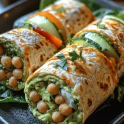 Creamy Avocado Chickpea Wraps: A Nutritious and Convenient Meal Option