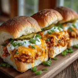 Buffalo Chicken Sloppy Joe Sliders: A Flavorful Delight
