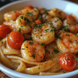 Zesty Lemon Butter Shrimp Pasta