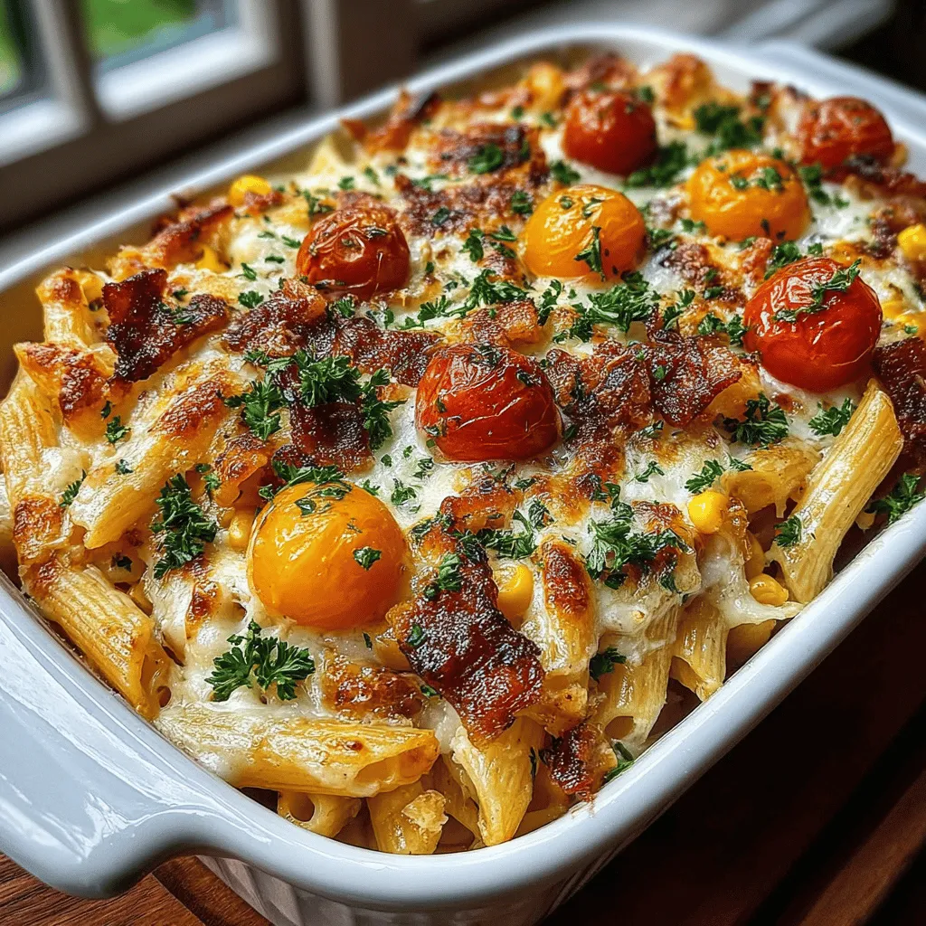 When it comes to hearty and satisfying meals, few dishes can compete with a well-crafted pasta bake. The Savory Sweet Corn & Bacon Pasta Bake stands out not only for its comforting nature but also for its delightful medley of flavors. Imagine twirls of al dente penne pasta enveloped in a creamy sauce, punctuated by the sweet crunch of corn and the smoky richness of crispy bacon. This dish is a perfect embodiment of home-cooked goodness, making it a favorite for family dinners and gatherings alike.