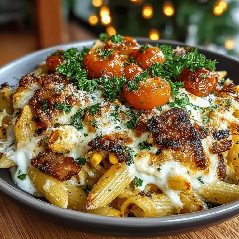 When it comes to hearty and satisfying meals, few dishes can compete with a well-crafted pasta bake. The Savory Sweet Corn & Bacon Pasta Bake stands out not only for its comforting nature but also for its delightful medley of flavors. Imagine twirls of al dente penne pasta enveloped in a creamy sauce, punctuated by the sweet crunch of corn and the smoky richness of crispy bacon. This dish is a perfect embodiment of home-cooked goodness, making it a favorite for family dinners and gatherings alike.