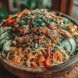 Chilled Sesame Chicken Noodle Delight