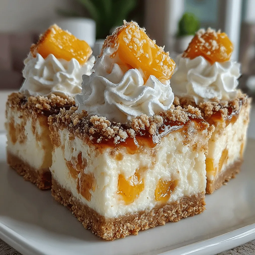 Creating the perfect cheesecake filling for your Heavenly No-Bake Frozen Peach Cheesecake Bars is all about achieving that luscious, creamy texture that melts in your mouth. Here’s a step-by-step guide to ensure your filling is as delightful as it sounds.