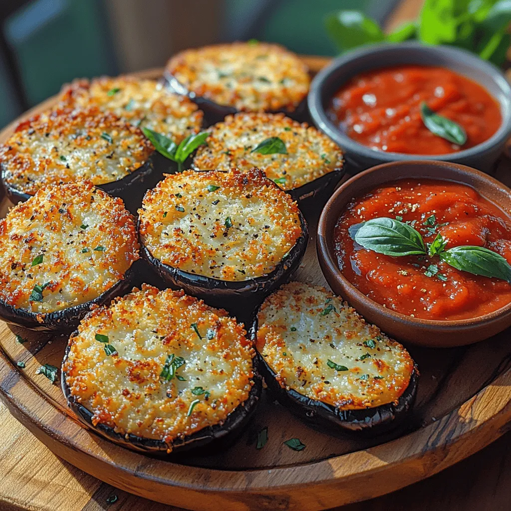 Crispy Eggplant Parmesan Bites are a delightful twist on the traditional Italian dish, offering a healthier alternative that doesn't skimp on flavor or texture. This recipe transforms the classic eggplant Parmesan into bite-sized morsels that are perfect for appetizers, snacks, or even a light meal. With a crispy exterior and a cheesy, savory interior, these bites will appeal to eggplant lovers and skeptics alike, making them a versatile addition to any gathering.
