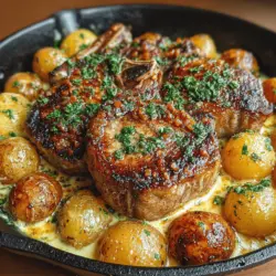 One-Pan Creamy Ranch Pork Chops & Potatoes