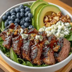 Blueberry Bliss Beef Salad Bowl: Step-by-Step Instructions and Serving Suggestions