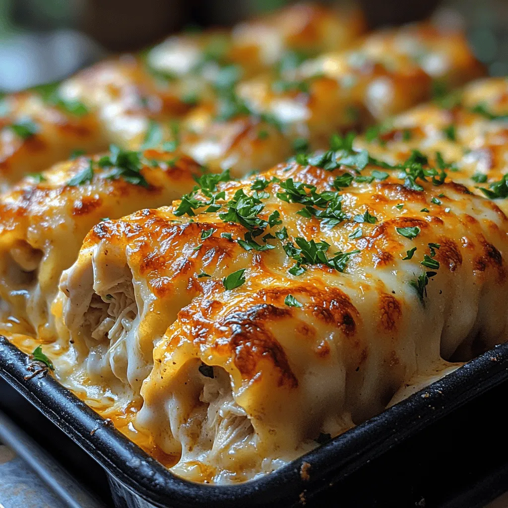 There’s something incredibly comforting about lasagna, don’t you think? It’s one of those classic dishes that can turn a regular dinner into something special. For many families, lasagna is more than just a meal; it's a cherished tradition that brings everyone together around the dinner table. The aroma of bubbling cheese and savory meat wafting through the house is enough to make anyone's mouth water in anticipation. Today, I want to share a delightful twist on this beloved favorite: Creamy Chicken Alfredo Lasagna Rolls. These rolls not only simplify serving but also create a flavor-packed dish that will leave your family clamoring for seconds.