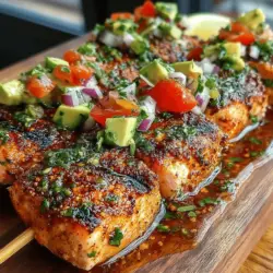 Zesty Salmon Skewers with Lime Salsa