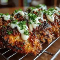 Chicken wings have long been a staple in the realm of appetizers and party foods, beloved for their versatility and satisfying flavors. Whether served as a savory snack during a game day gathering or as a centerpiece at a casual dinner party, they are a crowd-pleaser that never fails to impress. Traditionally, wings are deep-fried to achieve that coveted crispy texture, but what if you could enjoy the same delightful crunch without the excess oil and mess? Enter the Crispy Baked Ranch Chicken Wings—a dish that not only delivers on flavor but also offers a healthier cooking alternative.