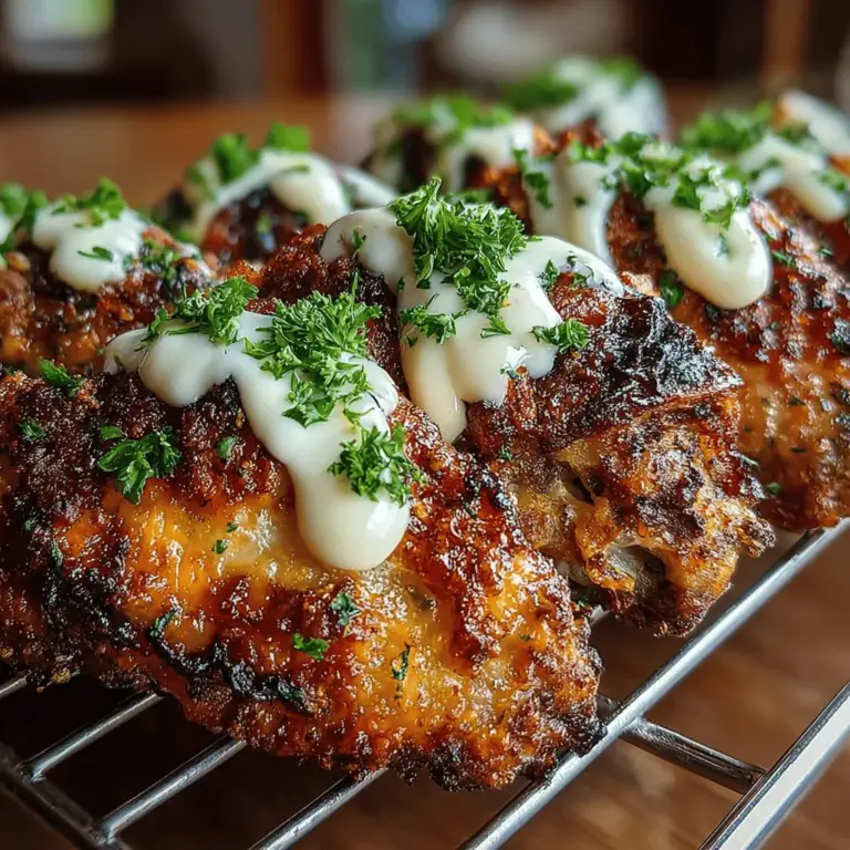 Chicken wings have long been a staple in the realm of appetizers and party foods, beloved for their versatility and satisfying flavors. Whether served as a savory snack during a game day gathering or as a centerpiece at a casual dinner party, they are a crowd-pleaser that never fails to impress. Traditionally, wings are deep-fried to achieve that coveted crispy texture, but what if you could enjoy the same delightful crunch without the excess oil and mess? Enter the Crispy Baked Ranch Chicken Wings—a dish that not only delivers on flavor but also offers a healthier cooking alternative.