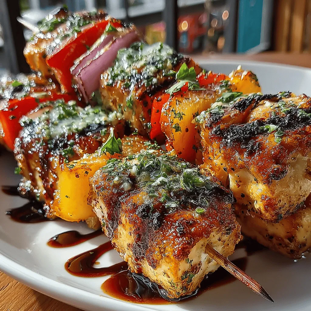 To achieve the best flavor in your grilled chicken and peach kabobs, marination is key. For optimal taste, marinate the chicken for at least <strong>30 minutes</strong> and up to <strong>4 hours</strong>. This time frame allows the flavors from your marinade to penetrate the chicken, enhancing its juiciness and flavor profile. If you have the time, marinating overnight can yield even more robust flavors, but avoid exceeding <strong>24 hours</strong> as the acid in the marinade can start to break down the chicken, resulting in a mushy texture.” /></p>
</p>
<h2>Tips on How Long to Marinate for Optimal Taste</h2>
</p>
<p>To achieve the best flavor in your grilled chicken and peach kabobs, marination is key. For optimal taste, marinate the chicken for at least <strong>30 minutes</strong> and up to <strong>4 hours</strong>. This time frame allows the flavors from your marinade to penetrate the chicken, enhancing its juiciness and flavor profile. If you have the time, marinating overnight can yield even more robust flavors, but avoid exceeding <strong>24 hours</strong> as the acid in the marinade can start to break down the chicken, resulting in a mushy texture.</p>
</p>
<h2>Variations of Marinades and Substitutions for Dietary Preferences</h2>
</p>
<p>The beauty of kabobs lies not only in their presentation but also in their versatility. While a classic marinade made from olive oil, lemon juice, garlic, and herbs is a fantastic choice, feel free to experiment with different flavor profiles. Here are some variations:</p>
</p>
<p>– <strong>Teriyaki Marinade</strong>: For an Asian-inspired twist, use soy sauce, brown sugar, ginger, and sesame oil.</p>
<p>– <strong>Mediterranean Marinade</strong>: Combine yogurt, garlic, oregano, and lemon juice for a creamy texture and tangy flavor.</p>
<p>– <strong>Spicy Marinade</strong>: Incorporate hot sauce, lime juice, and chili powder for a kick.</p>
</p>
<p>For dietary preferences, consider these substitutions:</p>
</p>
<p>– <strong>Gluten-Free</strong>: Use gluten-free soy sauce or tamari in marinades.</p>
<p>– <strong>Vegan Option</strong>: Substitute chicken with firm tofu or tempeh, adjusting marination times to suit the protein.</p>
<p>– <strong>Paleo/Keto-Friendly</strong>: Focus on using sugar-free marinades and low-carb vegetables alongside the chicken.</p>
</p>
<h2>Skewering Ingredients for Visual Appeal</h2>
</p>
<h3>Importance of Presentation in Food</h3>
</p>
<p>Presentation plays a crucial role in the enjoyment of any meal, especially for kabobs. The vibrant colors of the grilled chicken and peaches, along with the added vegetables, create a visually stunning dish that is sure to impress guests. A well-presented kabob not only looks appetizing but also enhances the overall dining experience.</p>
</p>
<h3>Techniques for Threading Ingredients onto Skewers for a Balanced Look</h3>
</p>
<p>When assembling your kabobs, consider alternating colors and textures to create a balanced visual appeal. Here are some techniques:</p>
</p>
<p>1. <strong>Use Flat Skewers</strong>: Flat skewers prevent ingredients from spinning as you grill, ensuring even cooking.</p>
<p>2. <strong>Leave Space</strong>: Avoid overcrowding the skewers. Leave a little space between each piece to allow for even cooking and easier handling.</p>
<p>3. <strong>Layering</strong>: Start with a piece of chicken, followed by a peach slice, then add vegetables like bell peppers or red onions. Repeat this pattern until the skewer is filled, ensuring a colorful arrangement.</p>
</p>
<h3>Suggestions on Ingredient Combinations for Customization</h3>
</p>
<p>Feel free to customize your kabobs with seasonal ingredients. Here are some suggestions:</p>
</p>
<p>– <strong>Vegetables</strong>: Bell peppers, zucchini, mushrooms, and cherry tomatoes add flavor and color.</p>
<p>– <strong>Fruits</strong>: Pineapple, nectarines, or even strawberries can complement the sweetness of the peaches.</p>
<p>– <strong>Herbs</strong>: Fresh herbs such as basil or cilantro can be added between the ingredients for an aromatic touch.</p>
</p>
<h2>Prepping the Grill for Perfect Results</h2>
</p>
<h3>Step-by-Step Guide on How to Prepare the Grill for Kabobs</h3>
</p>
<p>Grilling kabobs requires a well-prepared grill to ensure they cook evenly and achieve a delightful char. Here’s how to prep your grill:</p>
</p>
<p>1. <strong>Clean the Grates</strong>: Start by cleaning the grill grates with a grill brush to remove any residue from previous cooking.</p>
<p>2. <strong>Oil the Grates</strong>: Wipe the grates with a paper towel soaked in vegetable oil to prevent sticking.</p>
<p>3. <strong>Preheat the Grill</strong>: For gas grills, preheat on high for about 10-15 minutes. If using a charcoal grill, light the charcoal and let it burn until covered with white ash.</p>
</p>
<h3>Importance of Grill Temperature and Oiling Grates to Prevent Sticking</h3>
</p>
<p>The ideal temperature for grilling kabobs is between <strong>400°F to 450°F</strong>. This high heat helps to sear the chicken quickly, locking in juices and flavor while allowing the peaches to caramelize beautifully. Oiling the grates is essential to prevent the kabobs from sticking and ensure a clean release, resulting in perfect grill marks.</p>
</p>
<h3>Tips for Charcoal vs. Gas Grills and How They Affect Cooking Time</h3>
</p>
<p>– <strong>Charcoal Grills</strong>: These provide a smoky flavor that enhances the taste of grilled foods. Cooking times may vary, but kabobs generally take about <strong>10-15 minutes</strong> on medium-high heat.</p>
<p>– <strong>Gas Grills</strong>: These offer precise temperature control, making it easier to maintain consistent heat. Cooking time remains similar, around <strong>10-15 minutes</strong>, but always check for doneness with a meat thermometer.</p>
</p>
<h2>Grilling Techniques for Kabobs</h2>
</p>
<h3>Detailed Explanation of Grilling Times and Techniques for Ensuring Chicken is Cooked Through</h3>
</p>
<p>To ensure your chicken kabobs are cooked perfectly, always use a meat thermometer to check for doneness. The internal temperature should reach <strong>165°F</strong>. Here are some grilling techniques to follow:</p>
</p>
<p>1. <strong>Initial Sear</strong>: Start grilling the kabobs directly over high heat for about <strong>2-3 minutes</strong> per side to achieve those beautiful grill marks.</p>
<p>2. <strong>Move to Indirect Heat</strong>: After searing, move the kabobs to a cooler part of the grill (indirect heat) to finish cooking. This method prevents burning while allowing the chicken to cook through.</p>
</p>
<h3>How to Achieve Perfect Grill Marks and Caramelization on Peaches</h3>
</p>
<p>To achieve perfect grill marks on your kabobs, follow these steps:</p>
</p>
<p>– <strong>Do Not Move the Kabobs</strong>: Once you place the kabobs on the grill, resist the urge to move them for the first few minutes. This allows the grill marks to form.</p>
<p>– <strong>Watch the Peaches</strong>: The peaches will caramelize quickly due to their natural sugars. Grill them for about <strong>2-3 minutes</strong> per side until they are soft and have grill marks.</p>
</p>
<h3>Safety Tips for Handling Kabobs on the Grill</h3>
</p>
<p>Grilling can be dangerous if proper safety precautions are not taken:</p>
</p>
<p>– <strong>Use Long Tongs</strong>: Always use long-handled tongs to manage the kabobs to keep your hands away from the heat.</p>
<p>– <strong>Let the Grill Cool</strong>: After cooking, allow the grill to cool completely before cleaning or storing it.</p>
</p>
<h2>Serving Suggestions</h2>
</p>
<h3>Ideas for Side Dishes That Pair Well with Grilled Kabobs</h3>
</p>
<p>Grilled kabobs can be complemented with a variety of side dishes to create a complete meal. Consider these suggestions:</p>
</p>
<p>– <strong>Grilled Corn on the Cob</strong>: The sweetness of grilled corn pairs perfectly with the chicken and peaches.</p>
<p>– <strong>Quinoa Salad</strong>: A light quinoa salad with cucumbers, tomatoes, and feta cheese can add a refreshing touch.</p>
<p>– <strong>Coleslaw</strong>: A tangy coleslaw can provide a crunchy contrast to the tender kabobs.</p>
</p>
<h3>Presentation Tips for Serving Kabobs, Including Platters and Garnishes</h3>
</p>
<p>When it comes to serving your kabobs, presentation is key:</p>
</p>
<p>– <strong>Use a Large Platter</strong>: Arrange the kabobs on a large platter, alternating colors for visual impact.</p>
<p>– <strong>Garnish</strong>: Sprinkle fresh herbs like chopped parsley or cilantro over the kabobs for a fresh touch. Lemon wedges also add a pop of color and can be squeezed over the kabobs for added flavor.</p>
</p>
<h3>Importance of Allowing Kabobs to Rest Before Serving</h3>
</p>
<p>Allowing your kabobs to rest for about <strong>5 minutes</strong> after grilling is essential for flavor and texture. This resting period allows the juices to redistribute throughout the chicken, resulting in a more succulent bite.</p>
</p>
<h2>Nutritional Information</h2>
</p>
<h3>Breakdown of Calories, Macronutrients, and Vitamins per Serving</h3>
</p>
<p>Each serving of grilled chicken and peach kabobs provides a nutritious balance of protein, healthy fats, and vitamins. Here’s a rough estimate per serving (2 kabobs):</p>
</p>
<p>– <strong>Calories</strong>: 250-300</p>
<p>– <strong>Protein</strong>: 25-30g</p>
<p>– <strong>Carbohydrates</strong>: 15-20g</p>
<p>– <strong>Fat</strong>: 10-15g</p>
<p>– <strong>Vitamins</strong>: High in Vitamin A (from peaches) and Vitamin C (from bell peppers and marinade).</p>
</p>
<h3>Discussion on the Health Benefits of the Ingredients Used</h3>
</p>
<p>The ingredients in grilled chicken and peach kabobs offer various health benefits:</p>
</p>
<p>– <strong>Chicken</strong>: A lean source of protein, essential for muscle growth and repair.</p>
<p>– <strong>Peaches</strong>: Rich in vitamins A and C, peaches are also a source of antioxidants.</p>
<p>– <strong>Vegetables</strong>: Adding bell peppers and onions increases fiber intake and delivers essential nutrients.</p>
</p>
<h2>Conclusion</h2>
</p>
<p>Grilled chicken and peach kabobs are not only a feast for the senses but also a versatile dish that can fit into various dietary preferences. The combination of savory chicken and sweet peaches, enhanced by a flavorful marinade, makes this recipe a standout choice for summer gatherings or any outdoor dining occasion.</p>
</p>
<p>Encouraging you to try this recipe will not only allow you to enjoy the delightful flavors but also offers an opportunity to engage with loved ones over a shared meal. Cooking is a joy, and sharing these delicious kabobs with family and friends will create lasting memories and a sense of togetherness. Embrace the fresh flavors, savor each bite, and enjoy the process of grilling these delightful kabobs.</p>
</div>