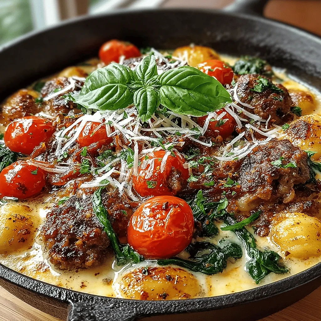 In the fast-paced world of modern cooking, the appeal of one-skillet meals has surged, thanks to their ease and convenience. These dishes allow home cooks to create flavorful, wholesome meals without the hassle of multiple pots and pans, making them ideal for busy weeknights. The One-Skillet Sausage and Spinach Gnocchi recipe is a perfect illustration of this culinary trend, skillfully blending the rich flavors of Italian sausage, the comforting texture of gnocchi, and the vibrant freshness of spinach into a creamy, satisfying dish.