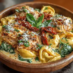 Creamy Pesto Chicken Sun-Dried Tomato Tortellini: Preparation Steps, Tips, and Serving Suggestions