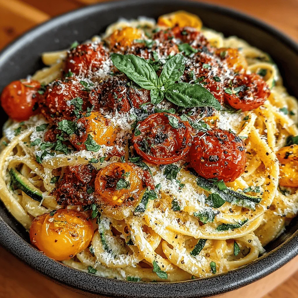 When it comes to quick, delicious meals that are easy to prepare, Creamy Zucchini Tomato Pasta stands out as a favorite. This dish combines the vibrant flavors of fresh zucchini and juicy cherry tomatoes, all enveloped in a rich and creamy sauce. Not only is it a feast for the eyes, but it also offers a wonderful balance of flavors and textures that make it a satisfying meal any time of the year. Whether you're a busy professional, a family cook, or someone looking to impress at your next dinner party, this recipe is sure to delight.