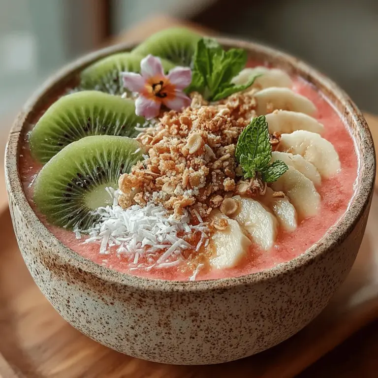 As the temperatures rise during the summer months, the craving for something light, refreshing, and nourishing intensifies. A Watermelon Chia Smoothie Bowl stands out as an ideal choice for those seeking a healthy yet satisfying meal. With its vibrant colors and delightful flavors, this smoothie bowl is not only a feast for the eyes but also a powerhouse of nutrients. The combination of juicy watermelon and nutrient-dense chia seeds creates a perfect balance of hydration and health benefits, making it a popular choice among health enthusiasts and smoothie lovers alike.