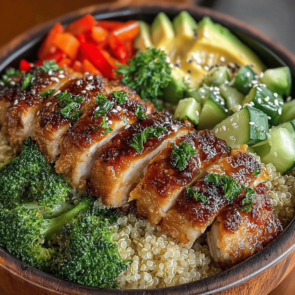 In today's health-conscious world, finding a meal that is both nutritious and satisfying can feel like a daunting task. With busy schedules and the constant temptation of fast food, many people find themselves searching for a balance between convenience and healthy eating. Enter the Honey Mustard Chicken Quinoa Power Bowl—a delightful solution that merges lean protein, wholesome grains, and vibrant vegetables into one delicious dish. This power bowl not only satisfies hunger but also provides a nutrient-dense meal that can be easily prepared in a short amount of time.