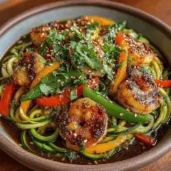 Zesty Shrimp Zoodle Stir-Fry: A Flavorful and Nutritious Delight