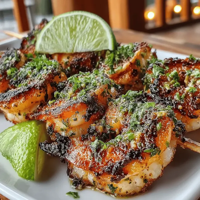When it comes to vibrant, mouthwatering dishes that capture the essence of summer, few recipes can rival Zesty Grilled Garlic Lime Shrimp Skewers. This dish offers a tantalizing mix of bright citrus flavors, aromatic garlic, and the smoky char from the grill, making it a favorite for both casual weeknight dinners and festive summer gatherings. The beauty of this recipe lies not only in its bold flavors but also in its quick preparation time, allowing you to whip up a delicious meal in under 30 minutes.