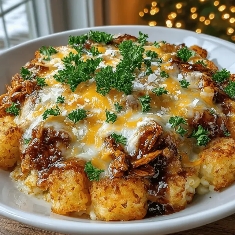 When it comes to comfort food, few dishes can rival the satisfying warmth and heartiness of a casserole. The BBQ Chicken Tater Tot Casserole is a remarkable blend of flavors and textures that has captured the hearts (and taste buds) of families everywhere. This dish combines tender, shredded chicken smothered in zesty BBQ sauce, creamy components, and a crispy layer of tater tots that creates a delightful crunch. Whether you’re feeding a hungry crowd or looking for a quick weeknight meal, this casserole is sure to please everyone at the table.