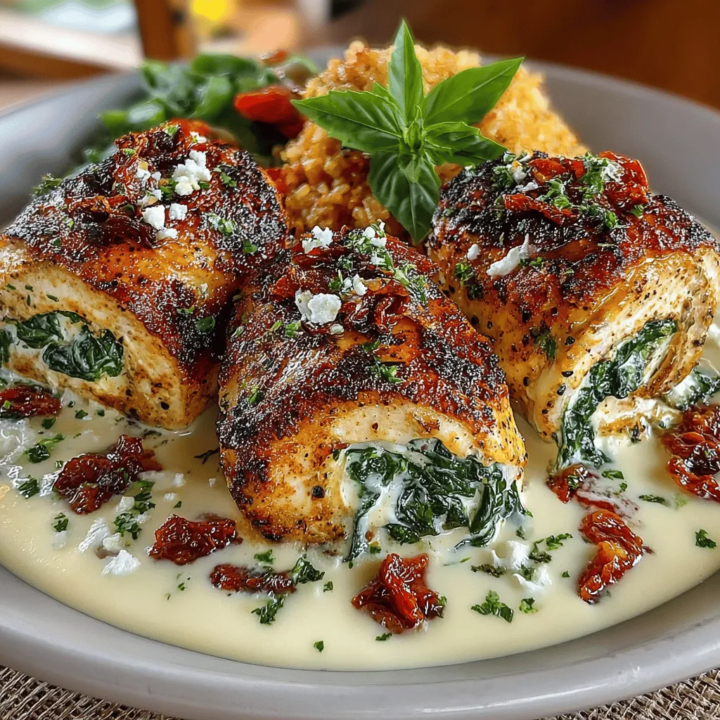 When it comes to home cooking, few dishes capture the heart and palate quite like Creamy Tuscan Chicken Roll-Ups. This delightful recipe combines tender chicken breasts with a luscious filling infused with the vibrant flavors of Tuscany. The result is not only a feast for the taste buds but also a beautifully presented dish that brings a touch of the Italian countryside to your dining table. Whether you're preparing a cozy family dinner or looking to impress guests at your next gathering, these roll-ups promise to be a hit.