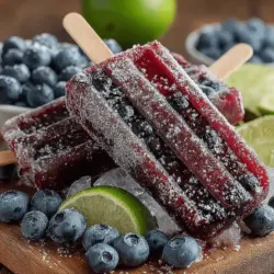 As the summer sun blazes down, the craving for cool, refreshing treats intensifies. Nothing beats the feeling of enjoying a homemade popsicle on a hot day, especially one that tantalizes your taste buds with a unique combination of flavors. Enter Spicy Blueberry Bliss Popsicles – a vibrant and innovative dessert that marries the sweetness of ripe blueberries with the unexpected kick of chili powder and cayenne pepper. This delicious recipe is not only a delightful way to cool off but also a fantastic opportunity to savor the health benefits of its fresh, wholesome ingredients.