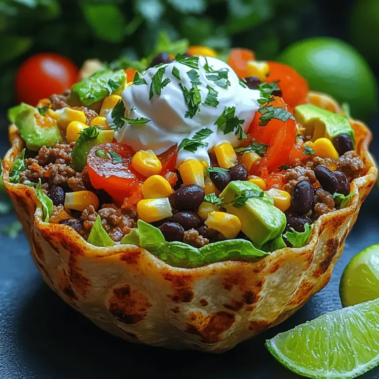 Taco salad has long been a favorite dish in many households, known for its ability to combine flavors and textures in a single bowl. However, by transforming this beloved dish into individual cups, we take the experience to a new level. Imagine serving these crispy taco salad cups at your next party or family dinner — they are not only appealing to the eye but also easy to grab and enjoy.