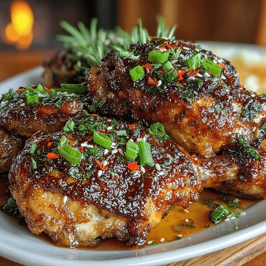 Spicy-Sweet Glazed Drumsticks are a culinary delight that perfectly balances bold flavors with a hint of sweetness, making them a favorite among chicken enthusiasts. This dish is not only pleasing to the palate but also visually appealing, thanks to its glossy glaze that caramelizes beautifully during cooking. The allure of Spicy-Sweet Glazed Drumsticks lies in their ability to cater to a variety of tastes, appealing to those who enjoy a little heat along with a touch of sweetness. Whether you're serving them at a family gathering, a casual weeknight dinner, or as a party snack, these drumsticks are sure to impress.