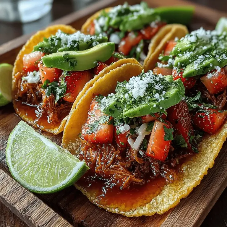 Tacos are a beloved dish around the world, offering endless possibilities for fillings and toppings that cater to a variety of tastes. One of the most innovative and delightful combinations you can try is the Seaside Strawberry Tuna Taco. This unique recipe marries the savory taste of tuna with the sweet, juicy freshness of strawberries, creating a harmonious blend that surprises and delights the palate. Perfect for a light lunch or a casual dinner, these tacos are not only visually appealing but also packed with health benefits, making them a fantastic choice for those looking to indulge without the guilt.
