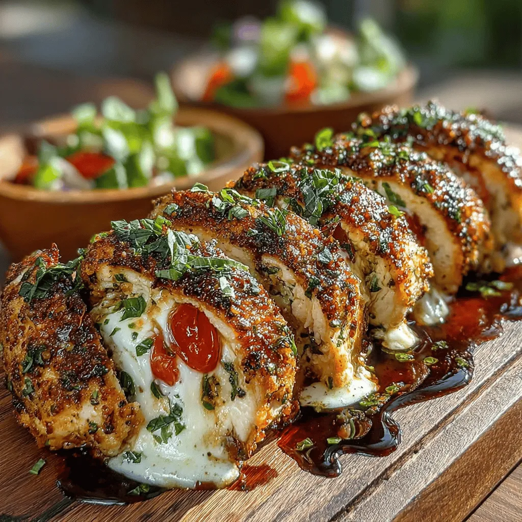 If you're seeking a dish that effortlessly combines simplicity, flavor, and health benefits, look no further than Easy Tomato Basil Stuffed Chicken. This vibrant and mouthwatering recipe is not only easy to prepare but also bursts with fresh ingredients that elevate the humble chicken breast into a culinary delight. The dish is characterized by its juicy chicken enveloping a rich filling of fresh mozzarella, ripe cherry tomatoes, and fragrant basil, creating a harmonious blend of flavors that is both satisfying and nutritious.