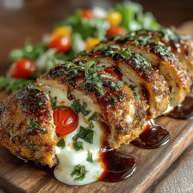 If you're seeking a dish that effortlessly combines simplicity, flavor, and health benefits, look no further than Easy Tomato Basil Stuffed Chicken. This vibrant and mouthwatering recipe is not only easy to prepare but also bursts with fresh ingredients that elevate the humble chicken breast into a culinary delight. The dish is characterized by its juicy chicken enveloping a rich filling of fresh mozzarella, ripe cherry tomatoes, and fragrant basil, creating a harmonious blend of flavors that is both satisfying and nutritious.