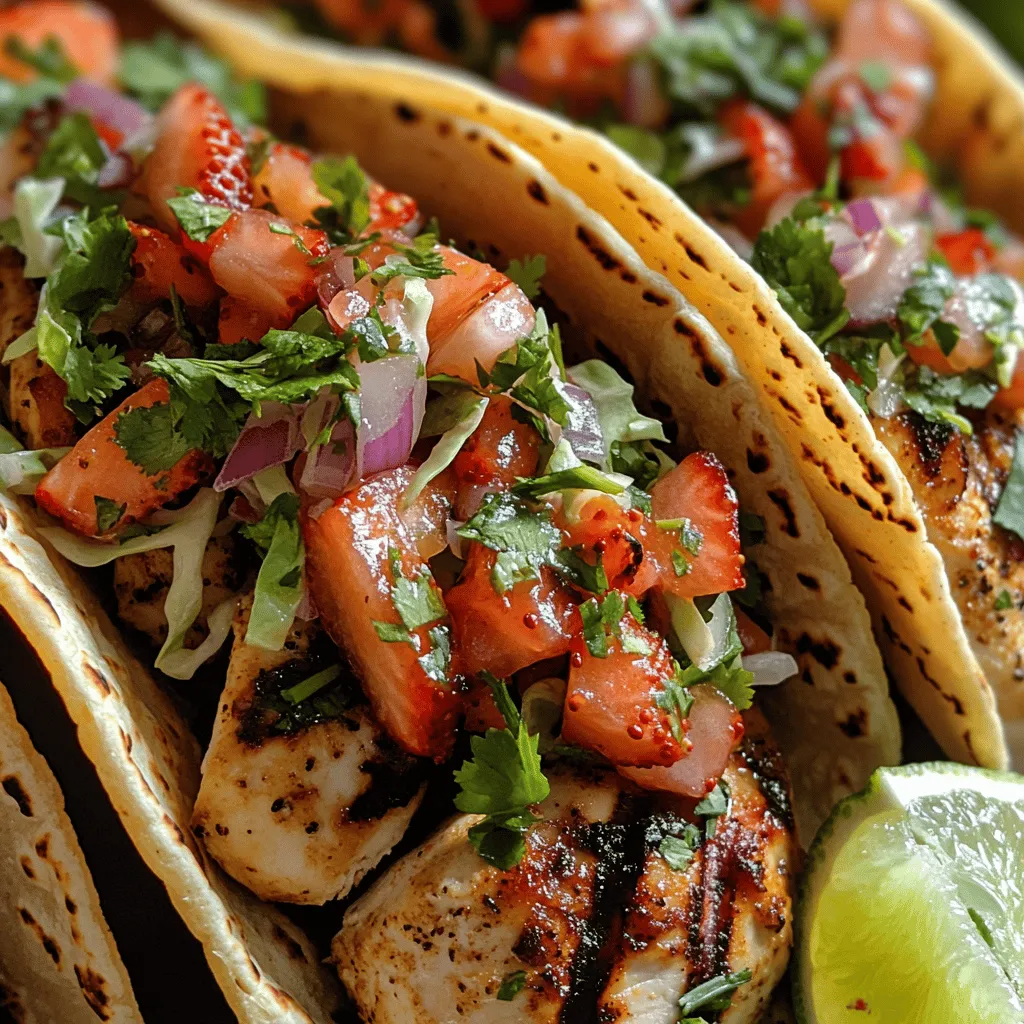 Tacos have become a staple in modern cuisine, delighting taste buds across the globe with their versatility and robust flavors. From traditional fillings to innovative combinations, the taco has evolved into a canvas for culinary creativity. Among the myriad of taco recipes, one stands out for its unique flavor profile and vibrant presentation: Zesty Chicken Tacos with Sweet Strawberry Slaw. This dish marries the savory taste of marinated chicken with the refreshing sweetness of strawberry slaw, creating a perfect balance that is sure to please both the palate and the eye.