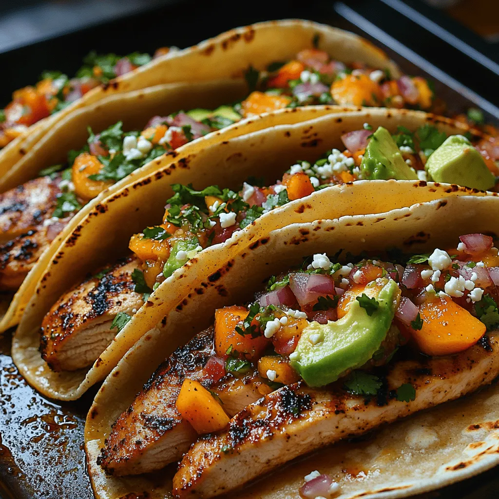 Tacos are a beloved dish that embodies the essence of vibrant flavors, and the Peach Salsa Chicken Tacos take this concept to a whole new level. This delightful dish brings together tender chicken, a refreshing peach salsa, and warm tortillas, creating an explosion of taste in every bite. The combination of sweet and savory elements makes this recipe a standout choice for any meal, particularly during the summer when fresh produce is at its peak.