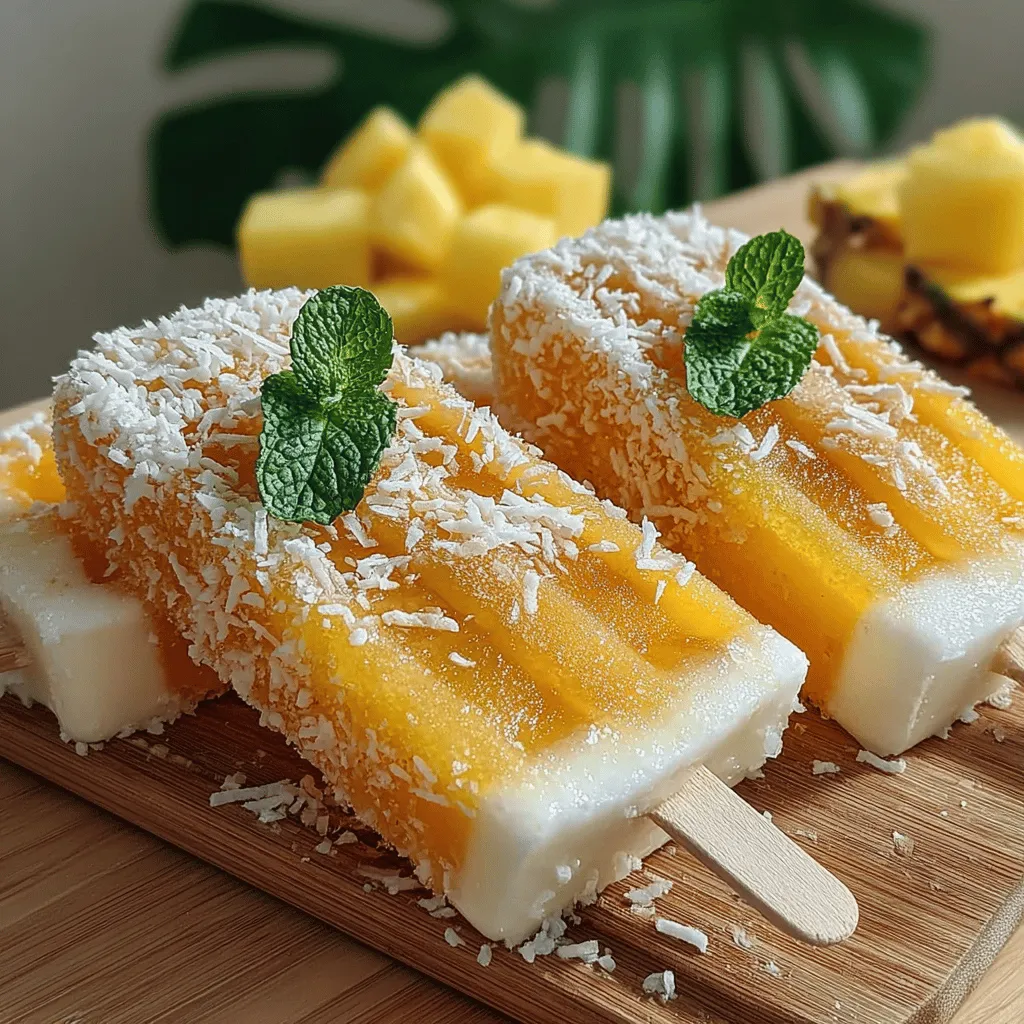 To create the perfect Tropical Paradise Popsicles, it's essential to understand the key ingredients that contribute to their flavor and nutritional value. Let’s take a closer look at each component that makes these popsicles both delicious and healthy.