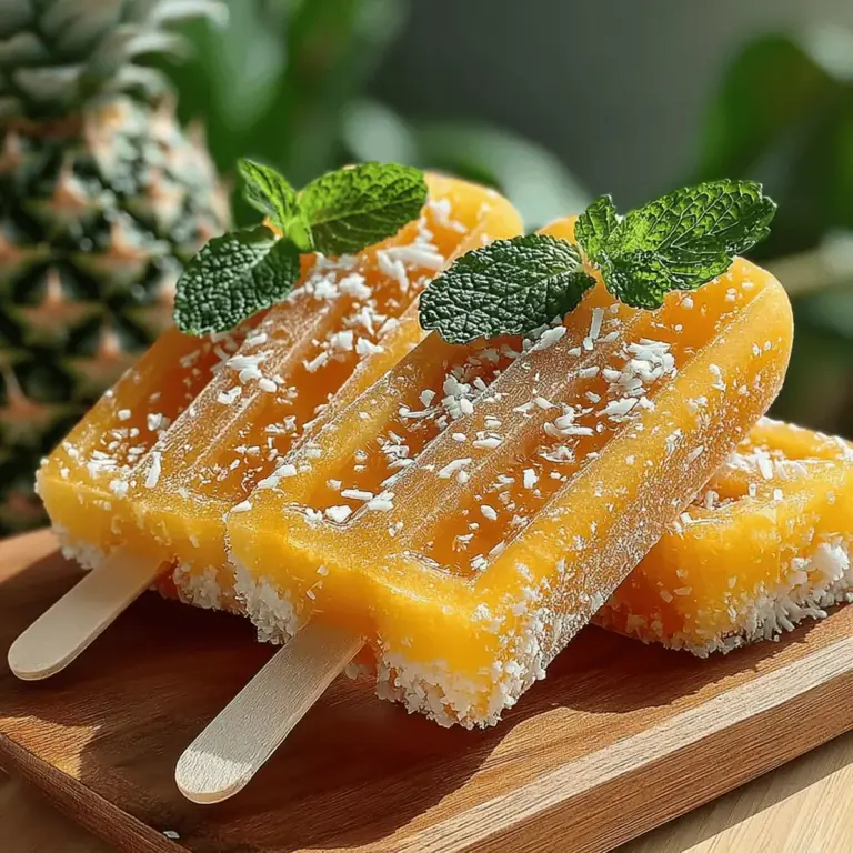 To create the perfect Tropical Paradise Popsicles, it's essential to understand the key ingredients that contribute to their flavor and nutritional value. Let’s take a closer look at each component that makes these popsicles both delicious and healthy.