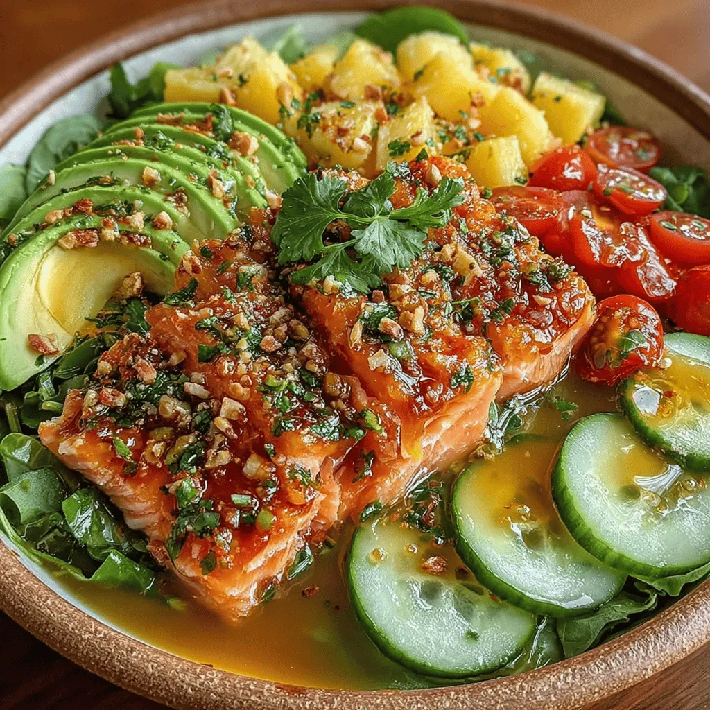 In recent years, salads have surged in popularity as a go-to meal option for health-conscious individuals and families alike. The allure of a colorful, nutrient-packed bowl brimming with fresh ingredients makes salads not only a wholesome choice but also a versatile one. Among the myriad of salad options available, the Tropical Delight: Pineapple & Salmon Salad Bowl stands out as a refreshing and nutritious dish that transports your taste buds to a sunny beach getaway.
